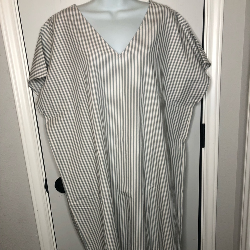 Madewell Striped Button Back Easy Lightweight Dress Size 2X